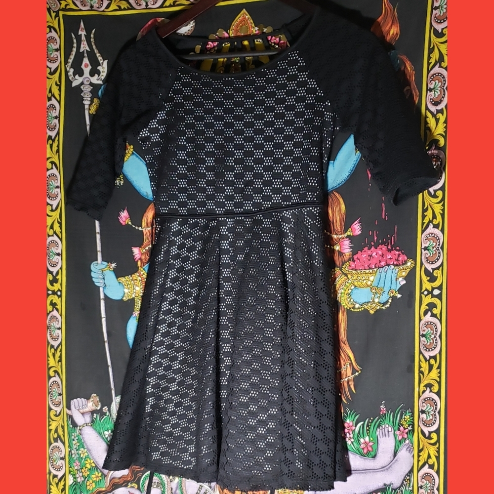 Little black lace dress